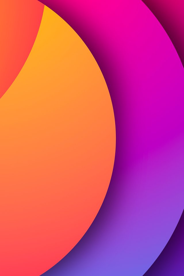 Abstract shapes on a gradient background - Wallpapers for iPhone 4/4S in 640x960 resolution