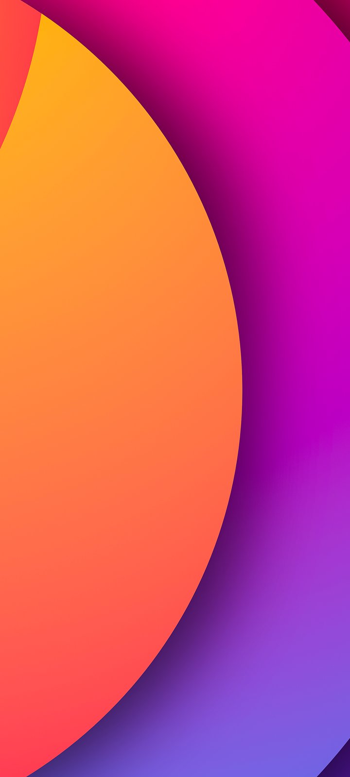 Абстрактные формы на фоне градиента - Обои для Xiaomi Redmi 10C/C40/C51, Samsung Galaxy A12/A02s/A03/M12 в разрешении 720x1600
