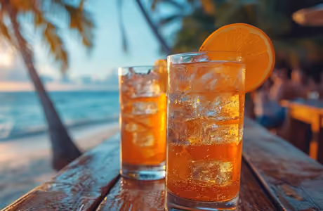 Orange Wallpapers: drink, orange, tropics, beach