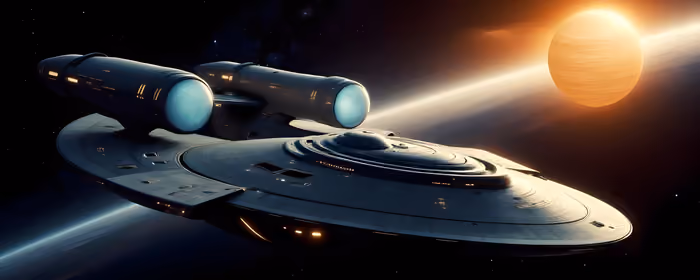Space wallpapers: spaceship, planet, orbit, sun