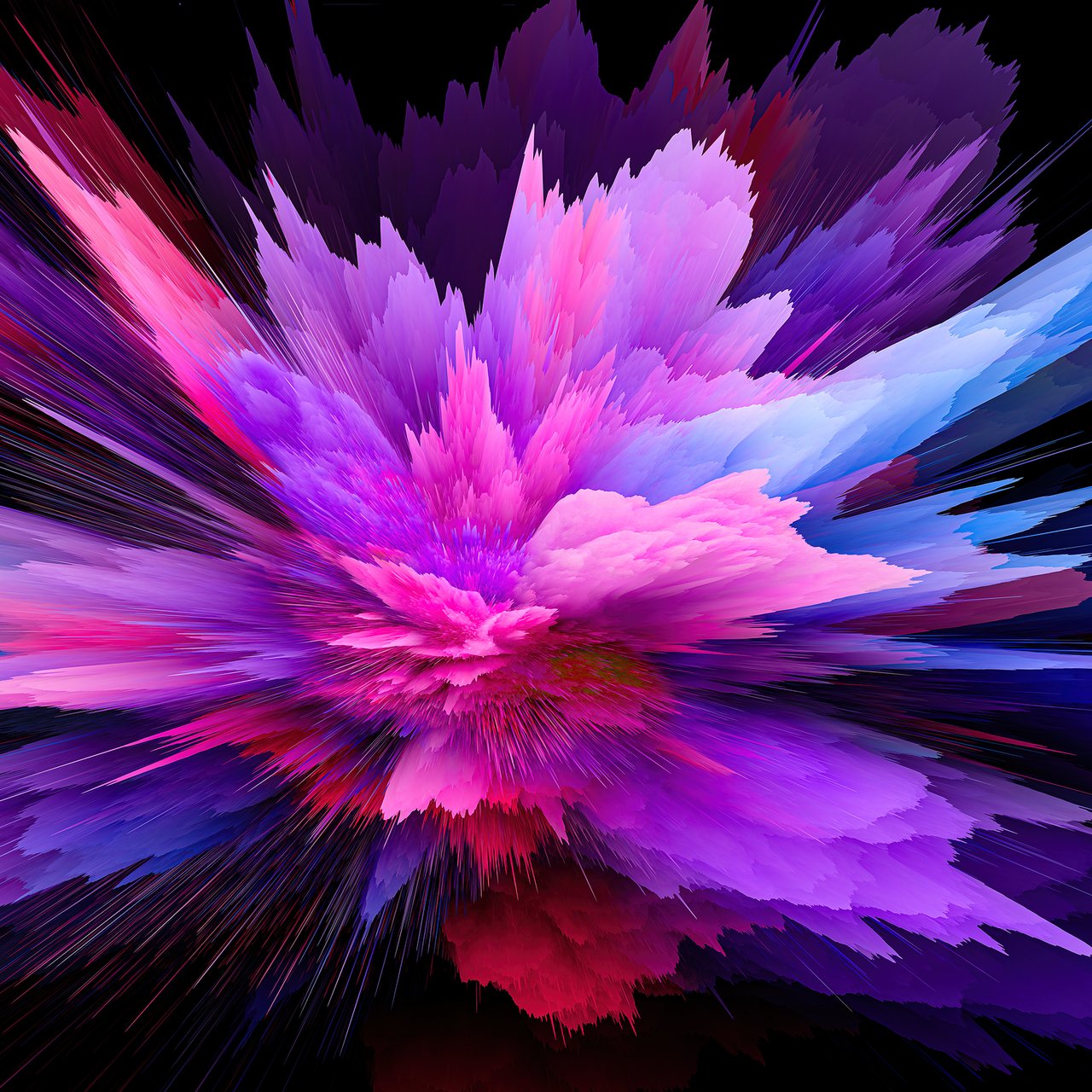 Bright explosion of colors - Wallpapers for Lenovo, Huawei in 1280x1280 resolution
