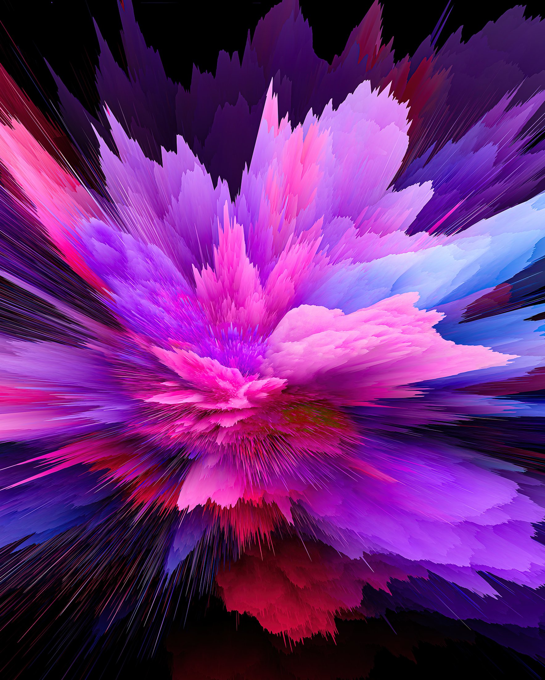 Bright explosion of colors - Wallpapers for Samsung Galaxy Z Fold 2/3 in 1768x2208 resolution