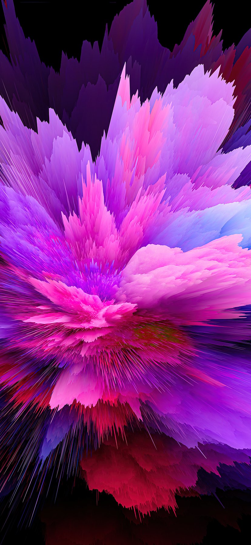 Bright explosion of colors - Wallpapers for iPhone 11/XR in 828x1792 resolution