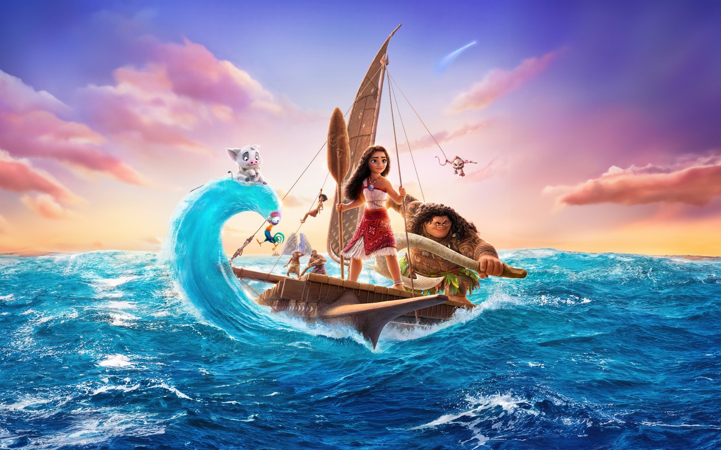 Journey Across the Ocean with Moana and Maui