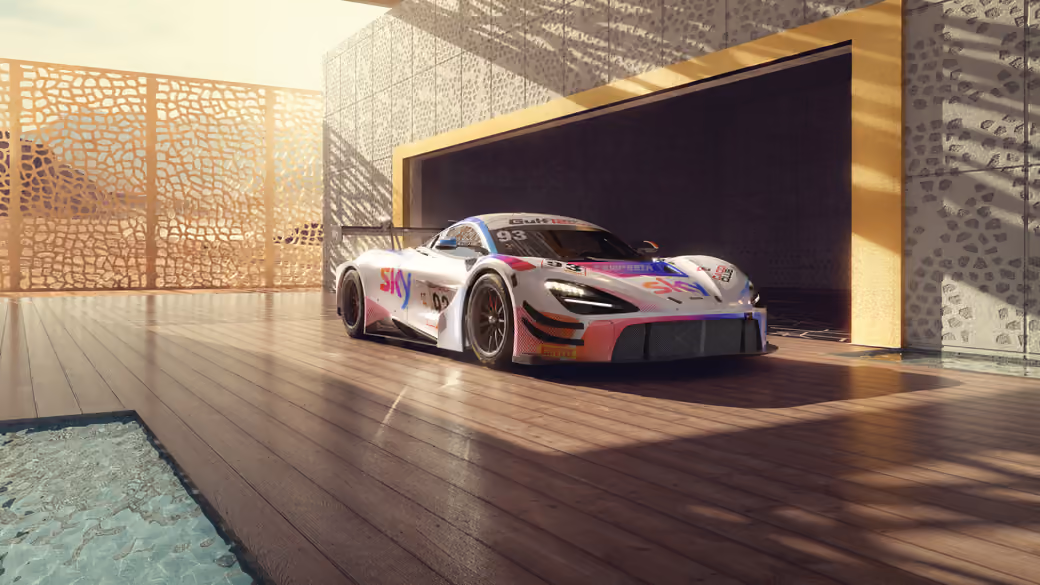 McLaren 720S GT3 EVO Front side — desktop and phone wallpaper, free download