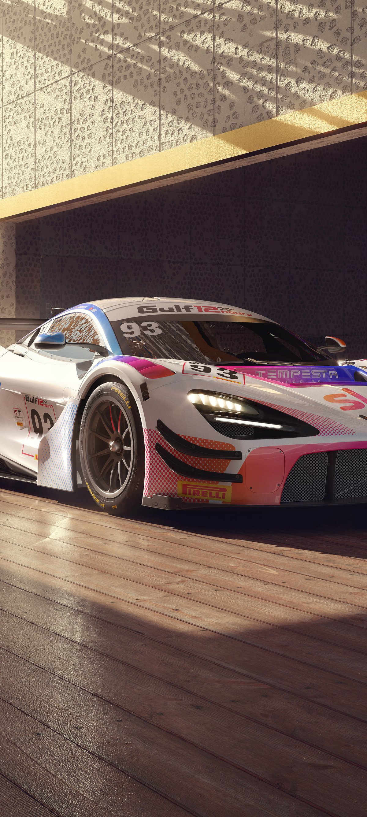 McLaren 720S GT3 EVO Front side - Wallpapers for Xiaomi 15 in 1200x2670 resolution