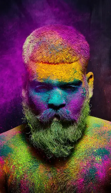 Celebrations wallpapers: Holi, festival, man, India