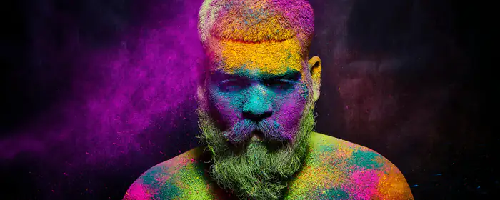 Celebrations wallpapers: Holi, festival, man, India