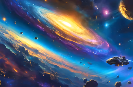 Space wallpapers: spaceship, asteroid, galaxy, stars