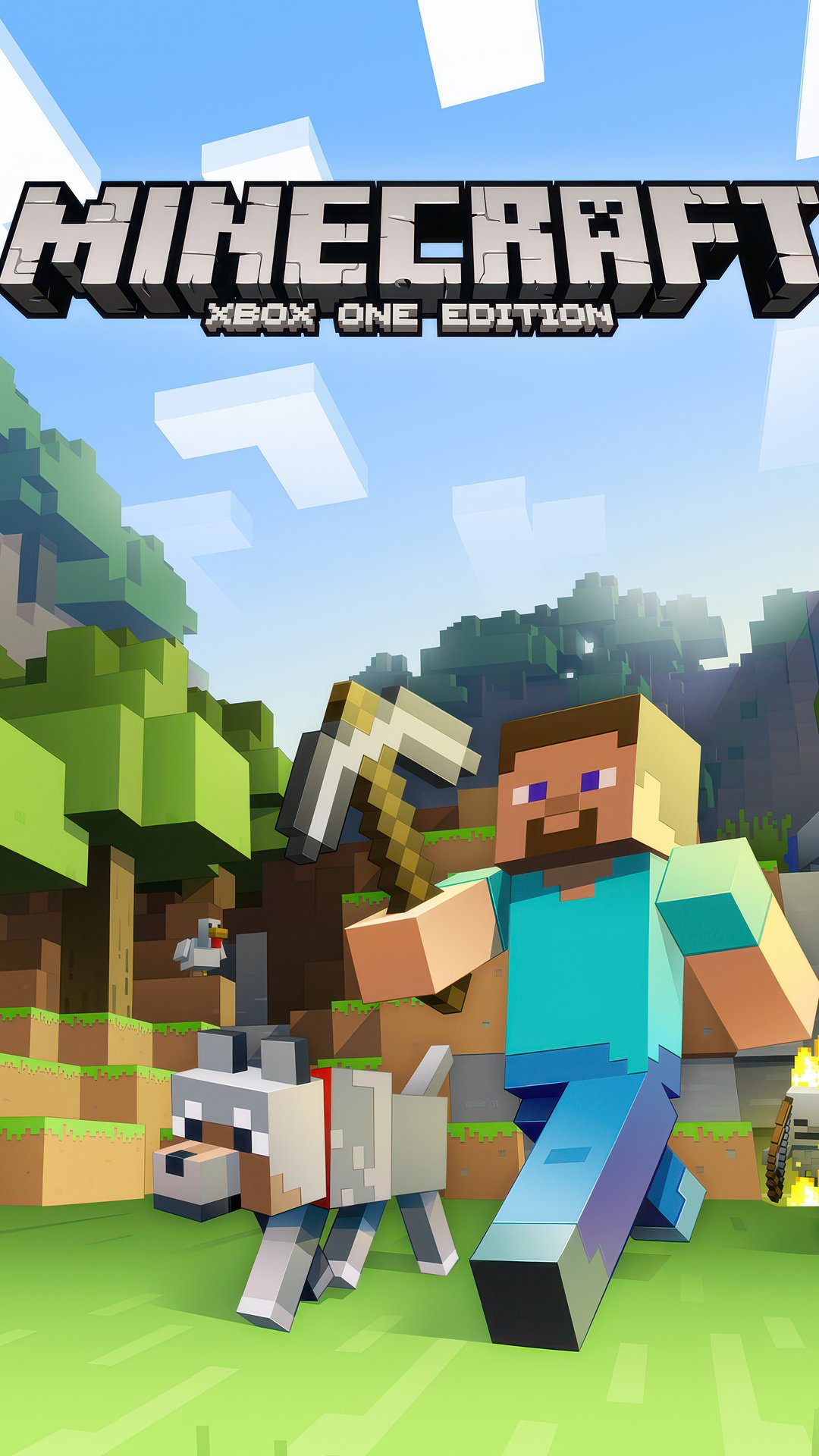 Minecraft на Xbox One - Обои для Samsung, Honor, Sony в разрешении 1080x1920