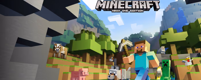 UltraWide 21:9 обои (3440x1440): Minecraft, Xbox, персонаж, крафт