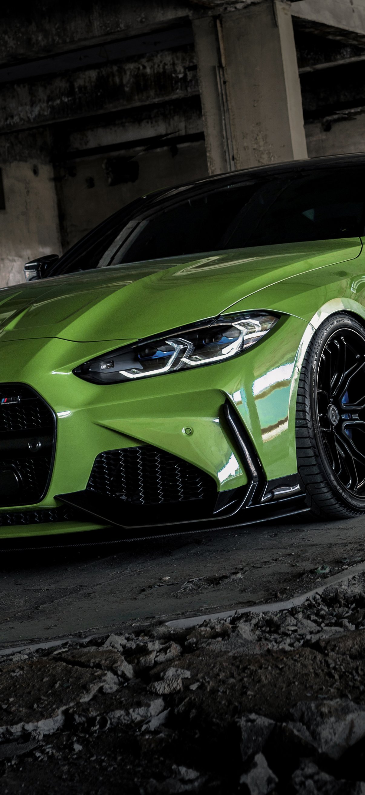 Green BMW M4 Coupe ADRO - Wallpapers for iPhone 17 Pro/17/16 Pro in 1206x2622 resolution