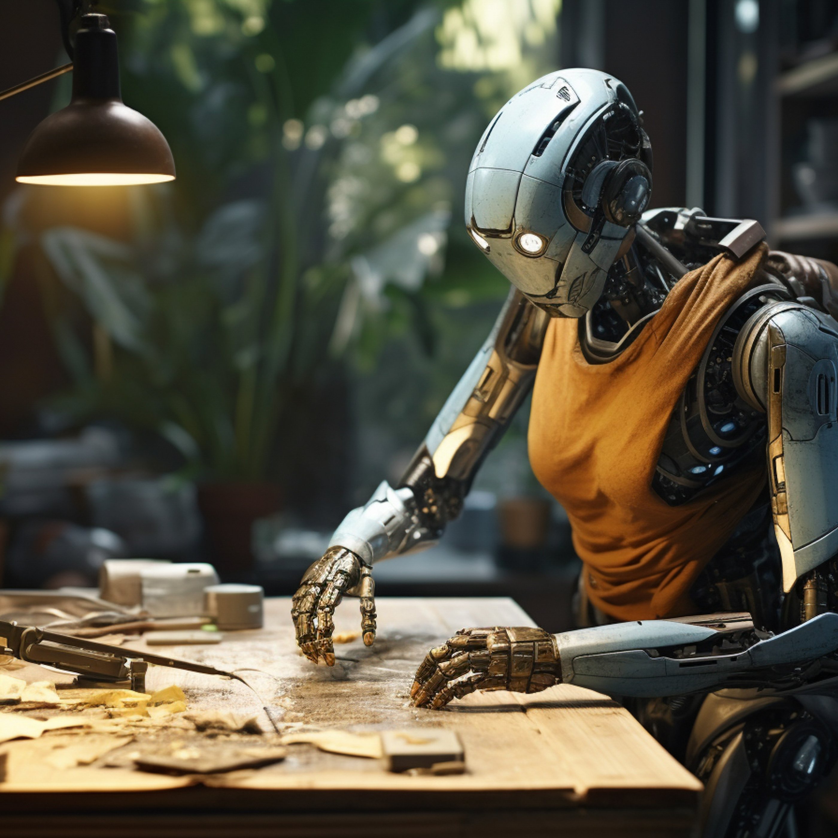Robot Engineer - Wallpapers for Samsung Galaxy Tab S9+ in 2800x2800 resolution