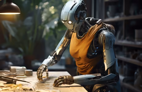 Microsoft Surface 12.4″ Workshop wallpapers (1536x1024): robot, workshop, engineer, tools