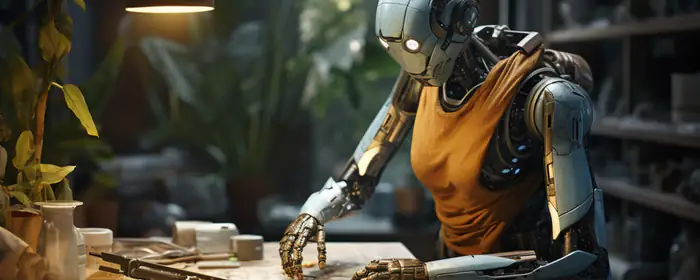 UltraWide 21:9 shelf wallpapers (3440x1440): robot, workshop, engineer, tools