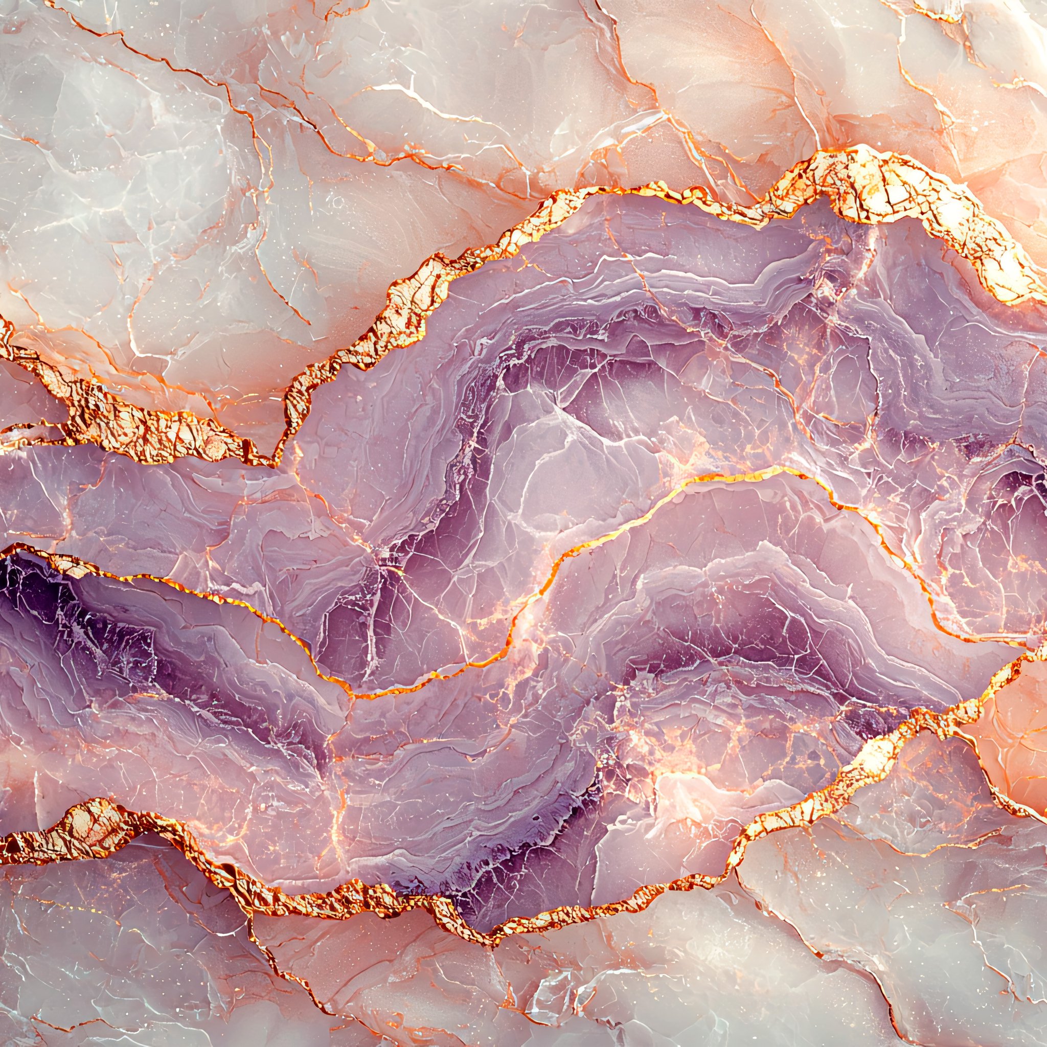 Purple marble with gold - Wallpapers for iPad Retina in 2048x2048 resolution