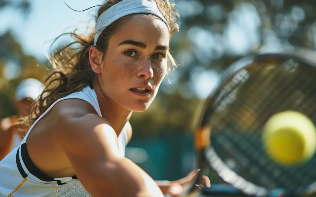 Woman is playing tennis — desktop and phone wallpaper, free download
