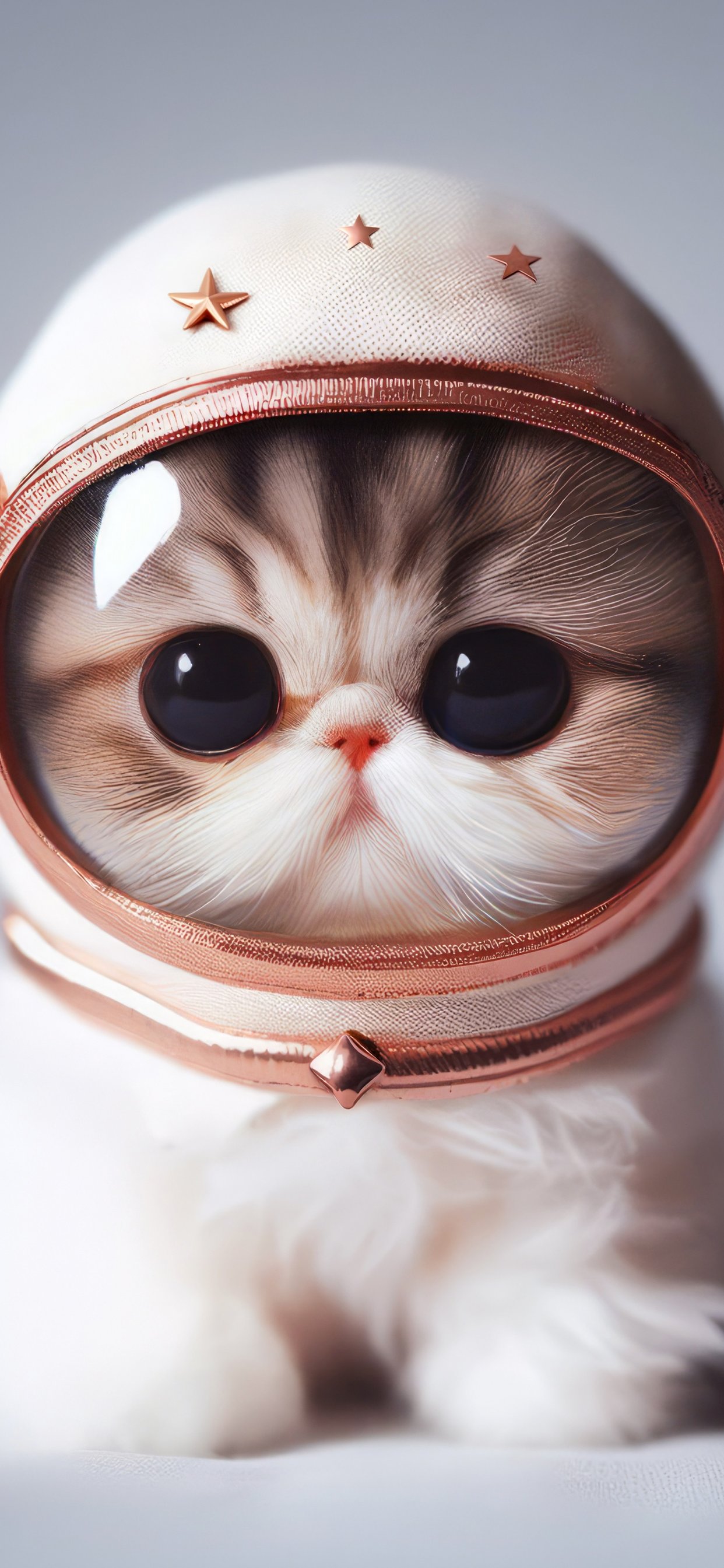 Cute kitten in a space helmet - Wallpapers for iPhone 11 Pro Max in 1242x2688 resolution
