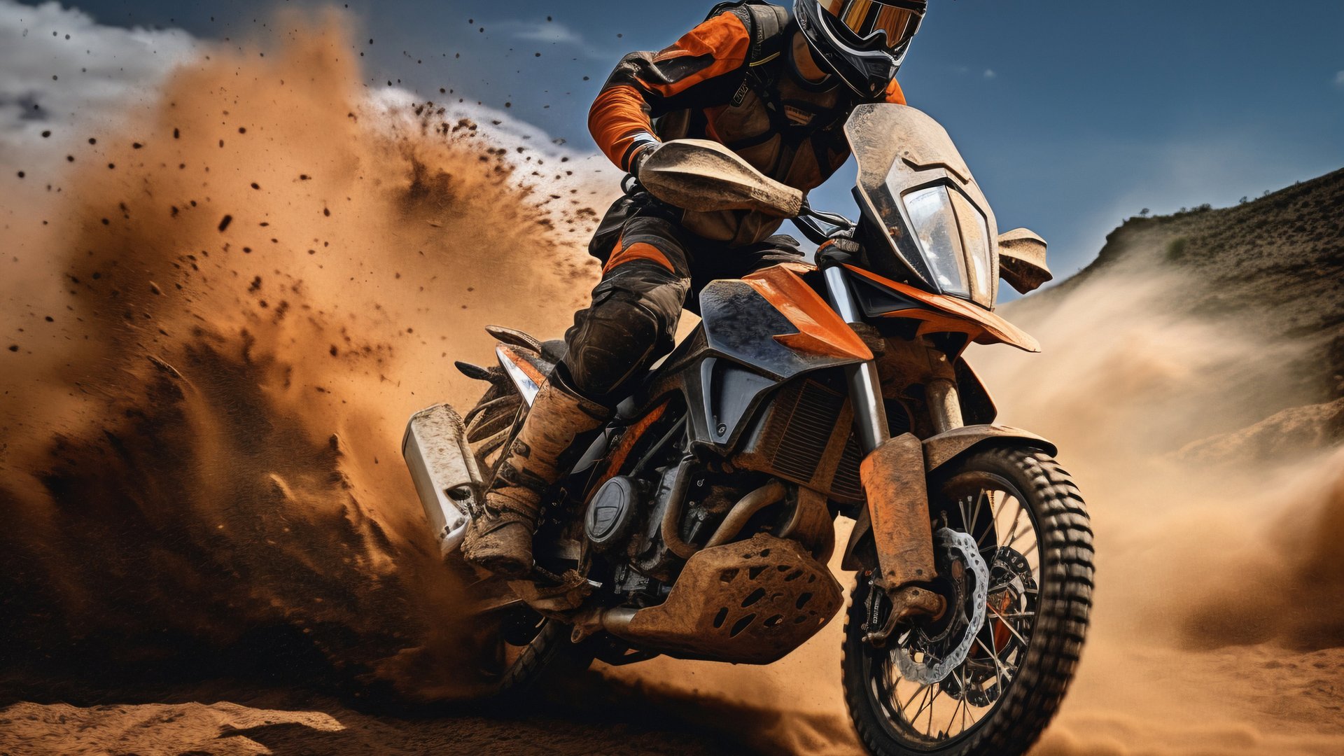 Off-road motorbike - Full HD wallpapers in 1920x1080 resolution