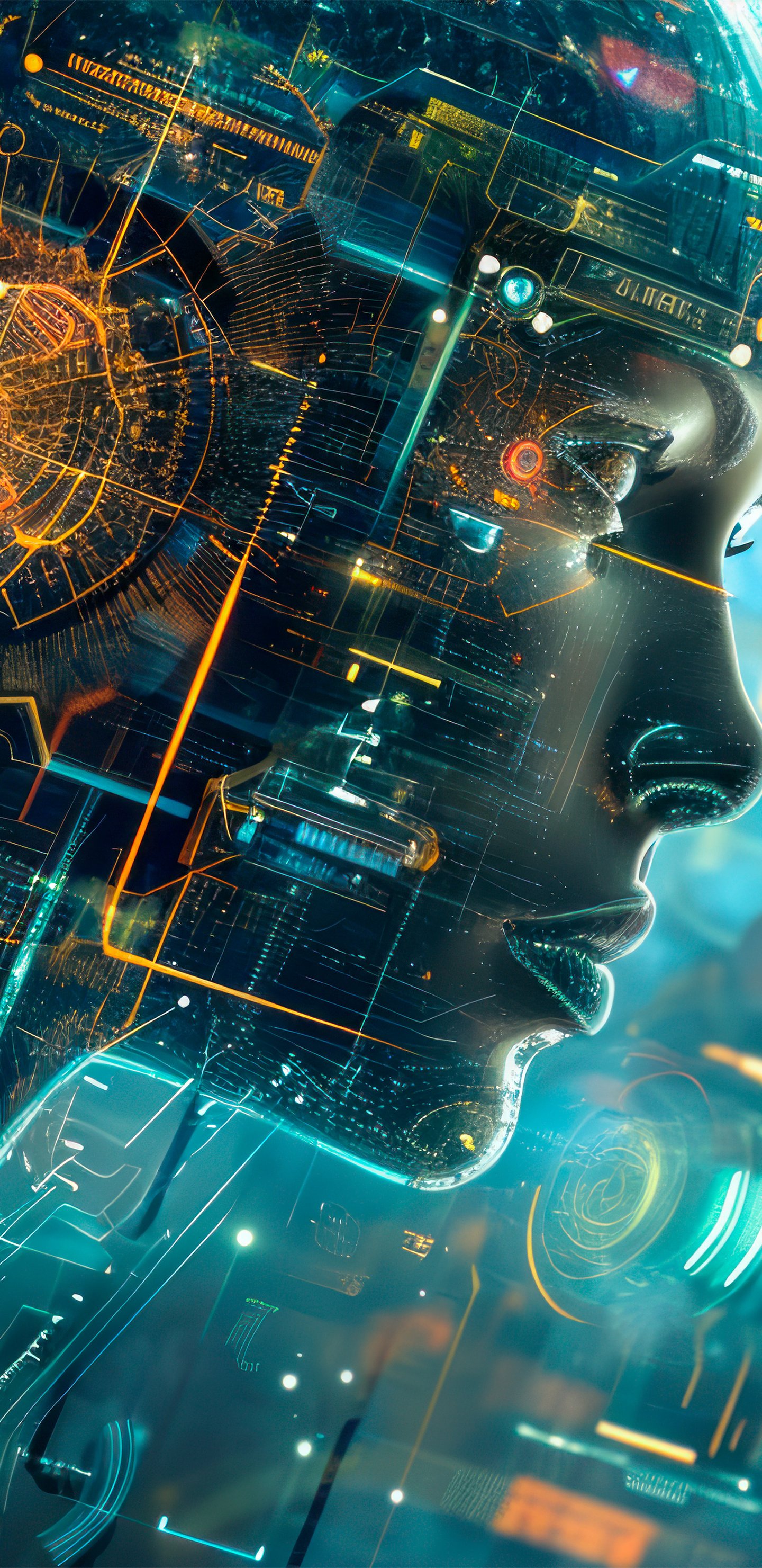 Artificial Intelligence Human Interface - Wallpapers for Samsung Galaxy S8/S8+/Note 8/S9/S9+/Note 9 in 1440x2960 resolution