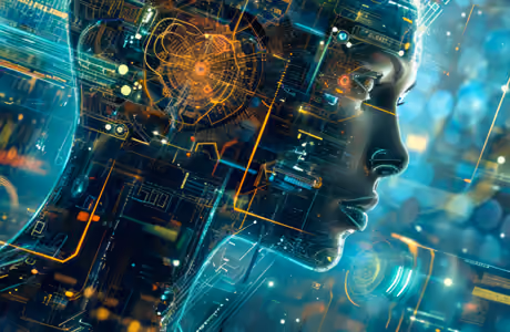 Processor and Microchip wallpapers for iPhone Air (2670x1878): artificial intelligence, interface, microcircuit, data