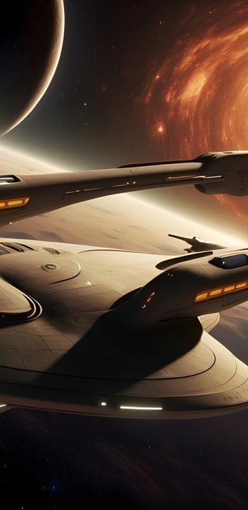 Spaceships orbiting the planet - Wallpapers for Samsung in 360x740 resolution