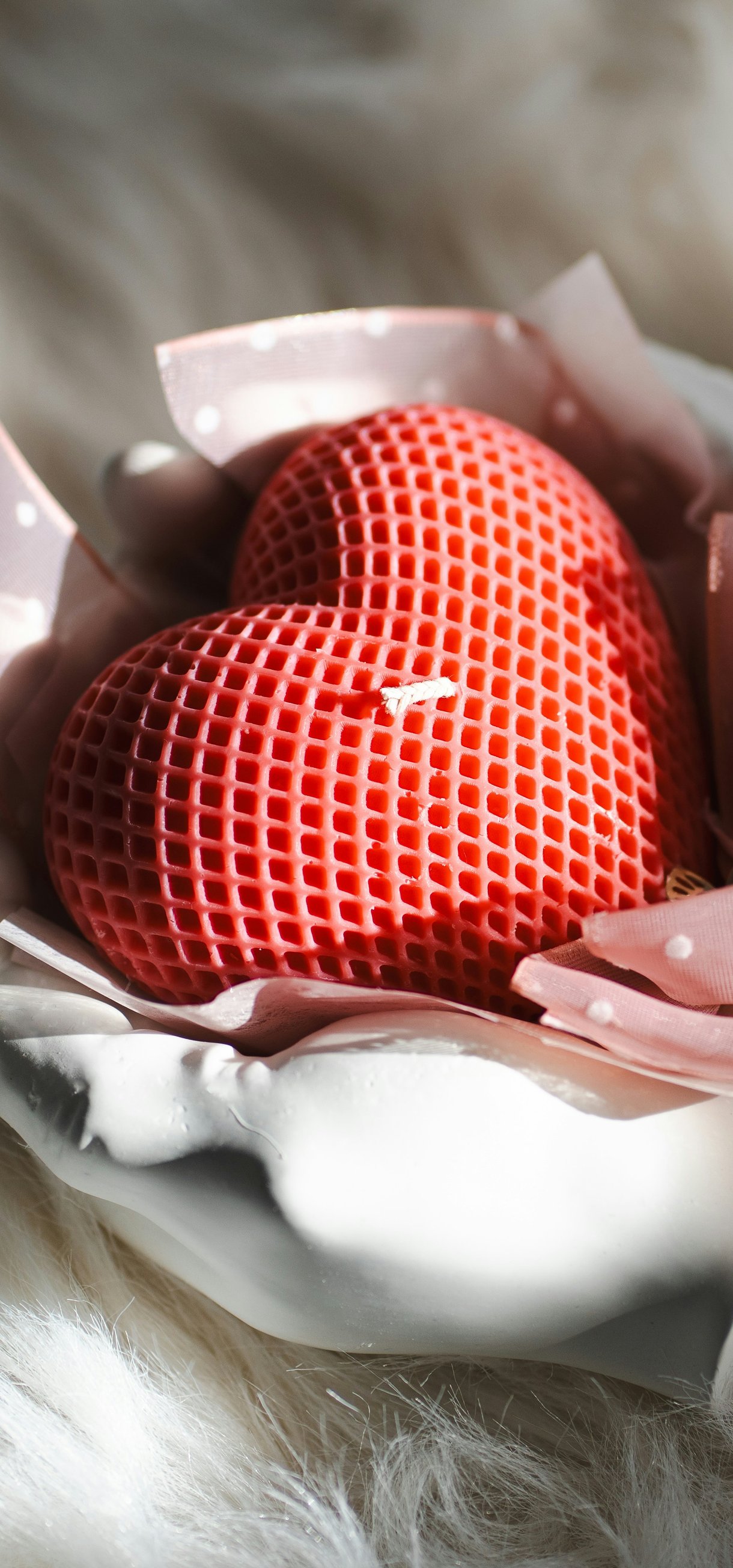 Red heart candle - Wallpapers for Xiaomi 17/17 Pro in 1220x2608 resolution