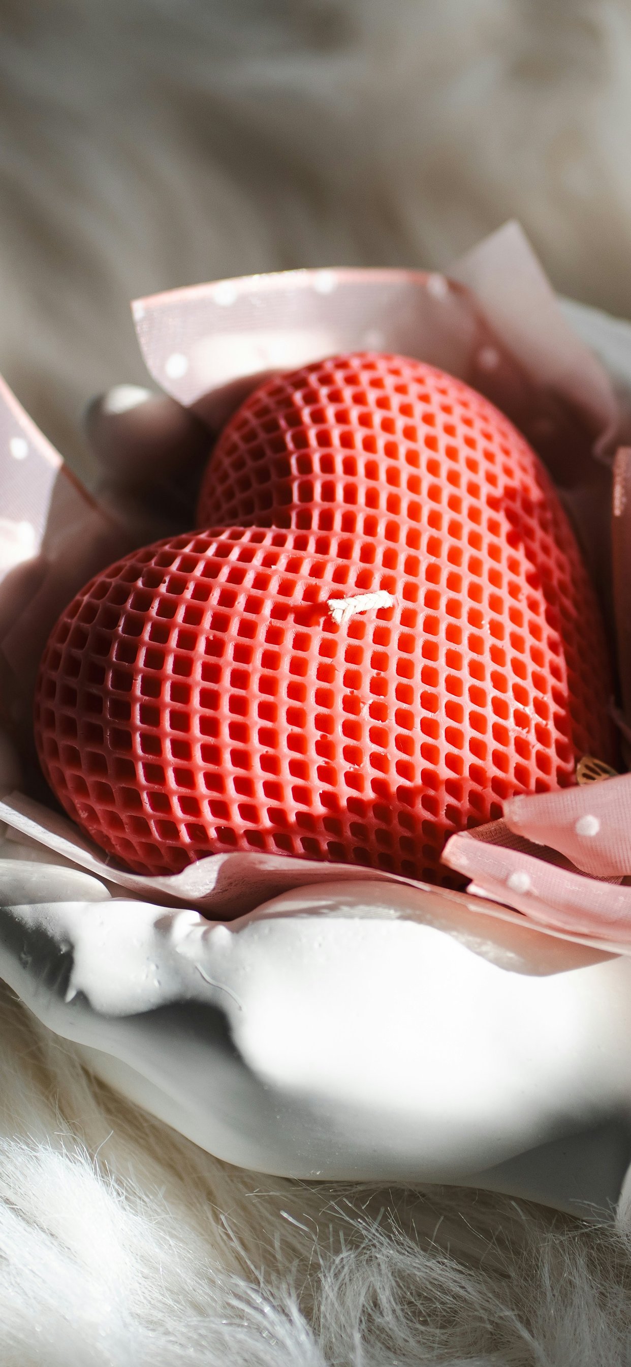 Red heart candle - Wallpapers for iPhone 11 Pro Max in 1242x2688 resolution