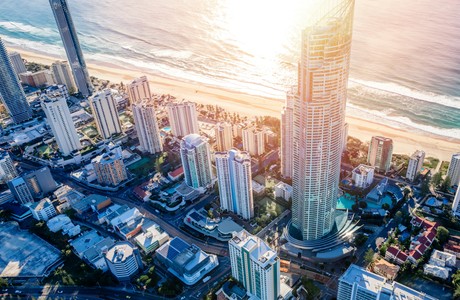 Stunning Aerial View of Gold Coast Cityscape