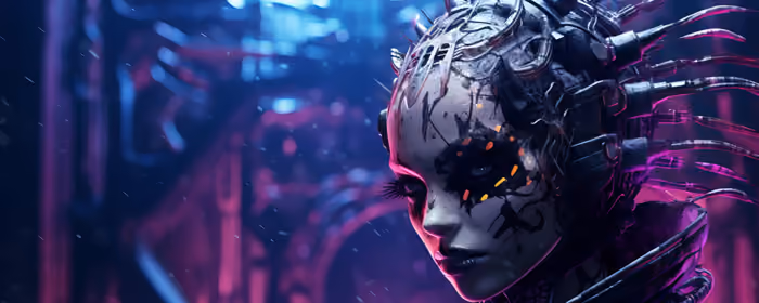 Fantasy wallpapers: cyberpunk, girl, fantasy girl, cybernetic implants