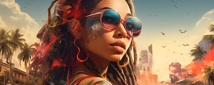 People wallpapers: woman, dreadlocks, sunglasses, tattoos
