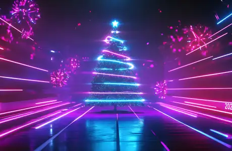 firework Wallpapers for Samsung Galaxy Tab (1920x1920): Christmas, Happy New Year, christmas tree, trees
