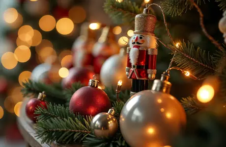 Dual Monitor Wallpapers toy (7680x2160): christmas tree, Happy New Year, Christmas, toy