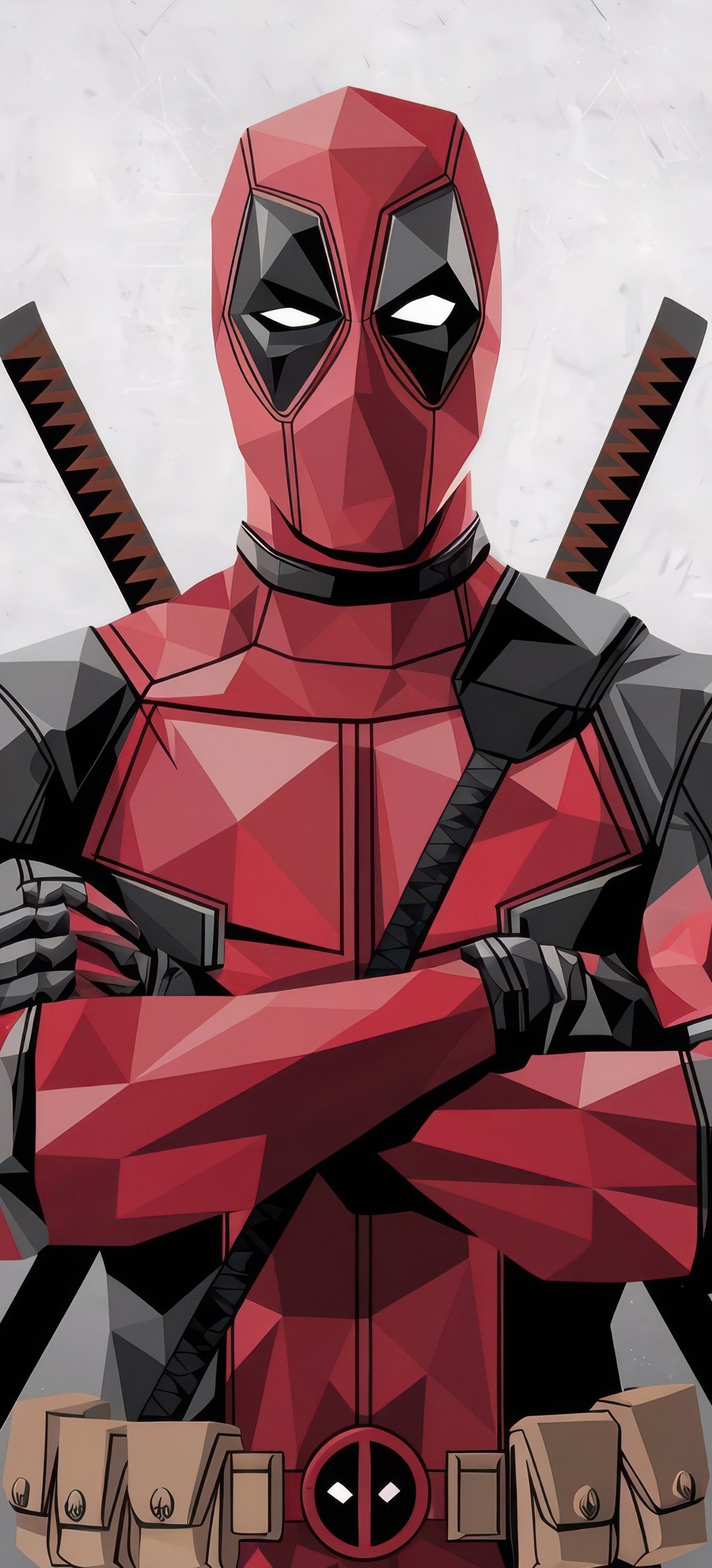 Deadpool standing with crossed arms - Wallpapers for Honor/Huawei in 1080x2376 resolution