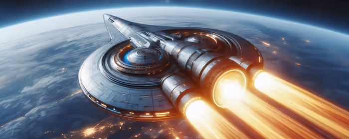 Spaceship Wallpapers for UltraWide 21:9 monitors (3440x1440): spaceship, Earth, orbit, planet