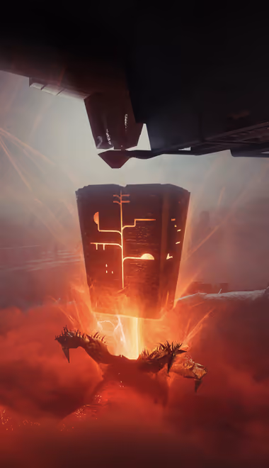 Обои игры: Destiny 2, MMORPG, дракон, туман