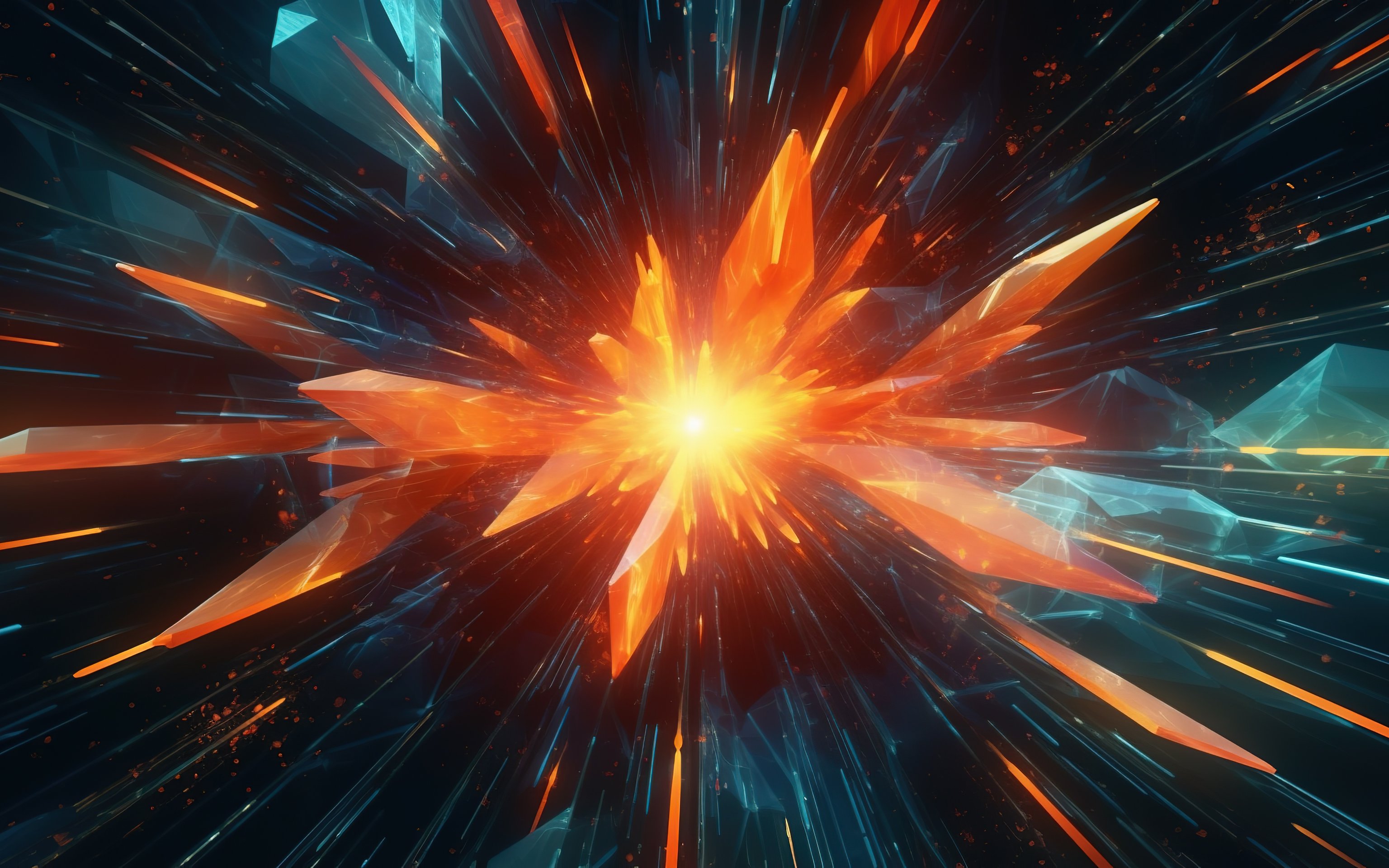 Crystal Explosion - Wallpapers for Apple MacBook 16″ in 3072x1920 resolution