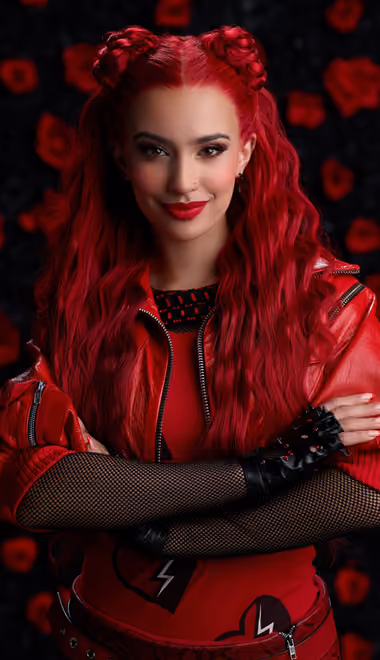 Actress Wallpapers for Samsung Galaxy A03s, Xiaomi Redmi 7A, POCO C3 (720x1440): Kylie Cantrall, makeup, Disney, Descendants: The Rise of Red