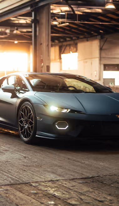 Industry Wallpapers for iPhone 18 Pro/18/17 Pro/17/16 Pro (1206x2622): Lamborghini Temerario, supercar, warehouse, PHEV