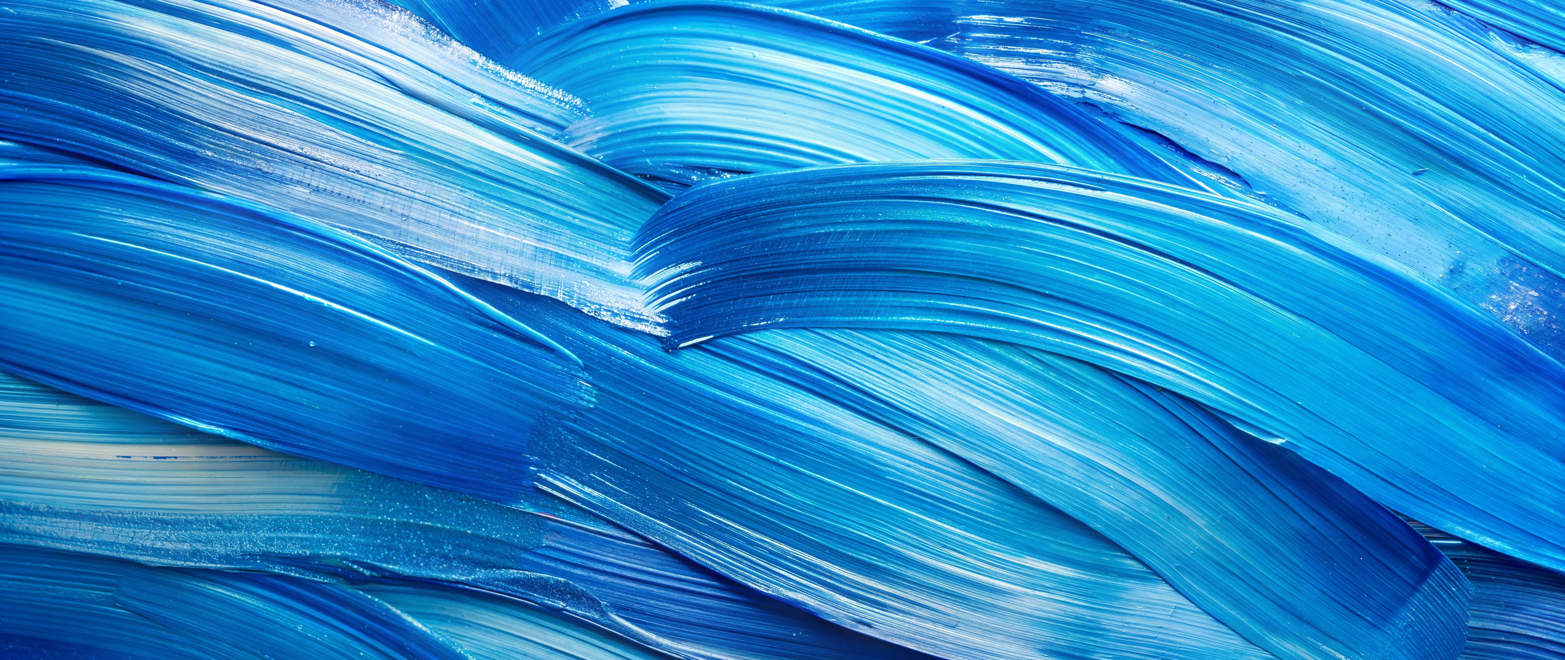 Blue paint strokes - 5K2K UltraWide 21:9 wallpapers in 5120x2160 resolution