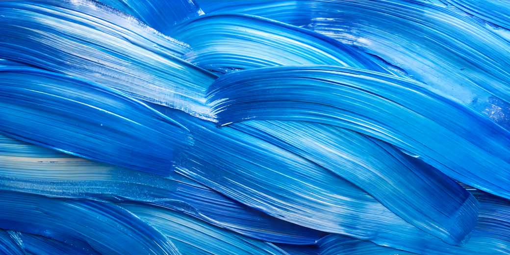 Blue paint strokes - UltraWide 32:9 wallpapers in 3840x1080 resolution