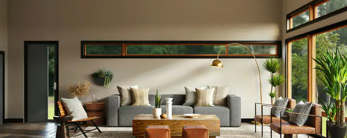 Interior design wallpapers: modern design, living room, eco, minimalism