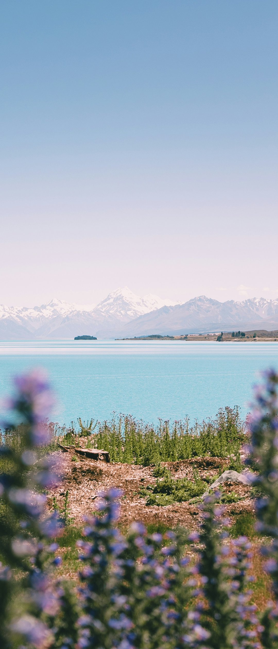 Turquoise Mountain Lake - Wallpapers for Samsung Galaxy Z Flip7, Sony Xperia 5 II/5 III/5 V/10 IV/10 V, Xiaomi Mix Fold 3 in 1080x2520 resolution