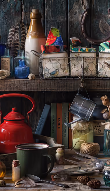Vase Wallpapers for iPhone 13 Pro Max/12 Pro Max/14 Plus (1284x2778): vintage, garden, village, tools