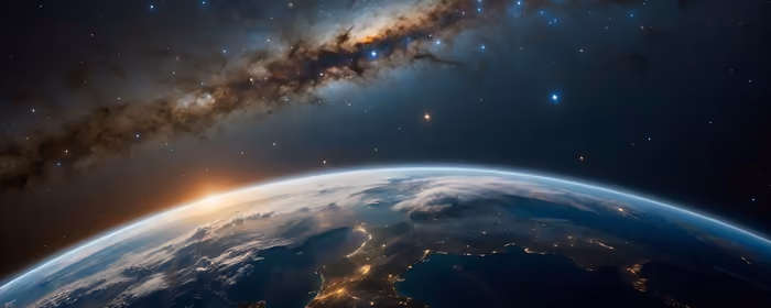 UltraWide 21:9 обои космос (2560x1080): Земля, затмение, орбита, луна