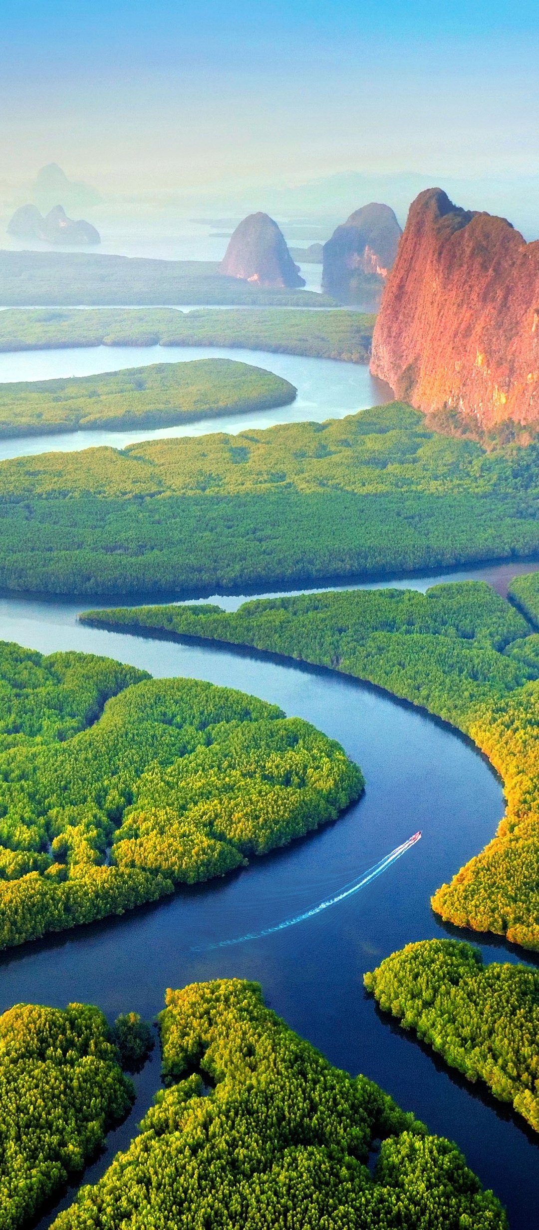 Mangrove River top view - Wallpapers for TECNO/Infinix in 1080x2460 resolution