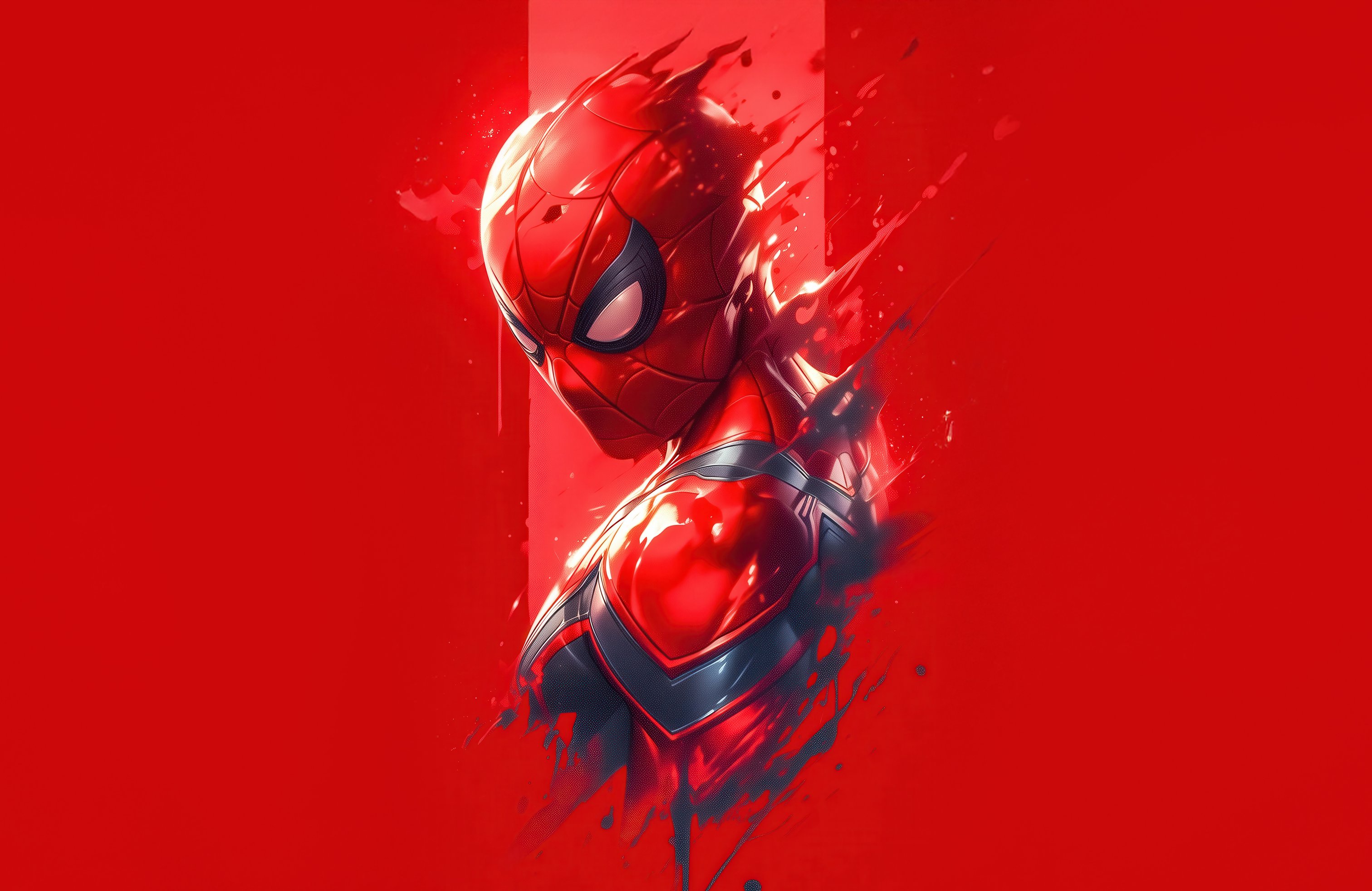 Spiderman Close-up Facing Left - Wallpapers for Apple MacBook 14.2″ in 3024x1964 resolution