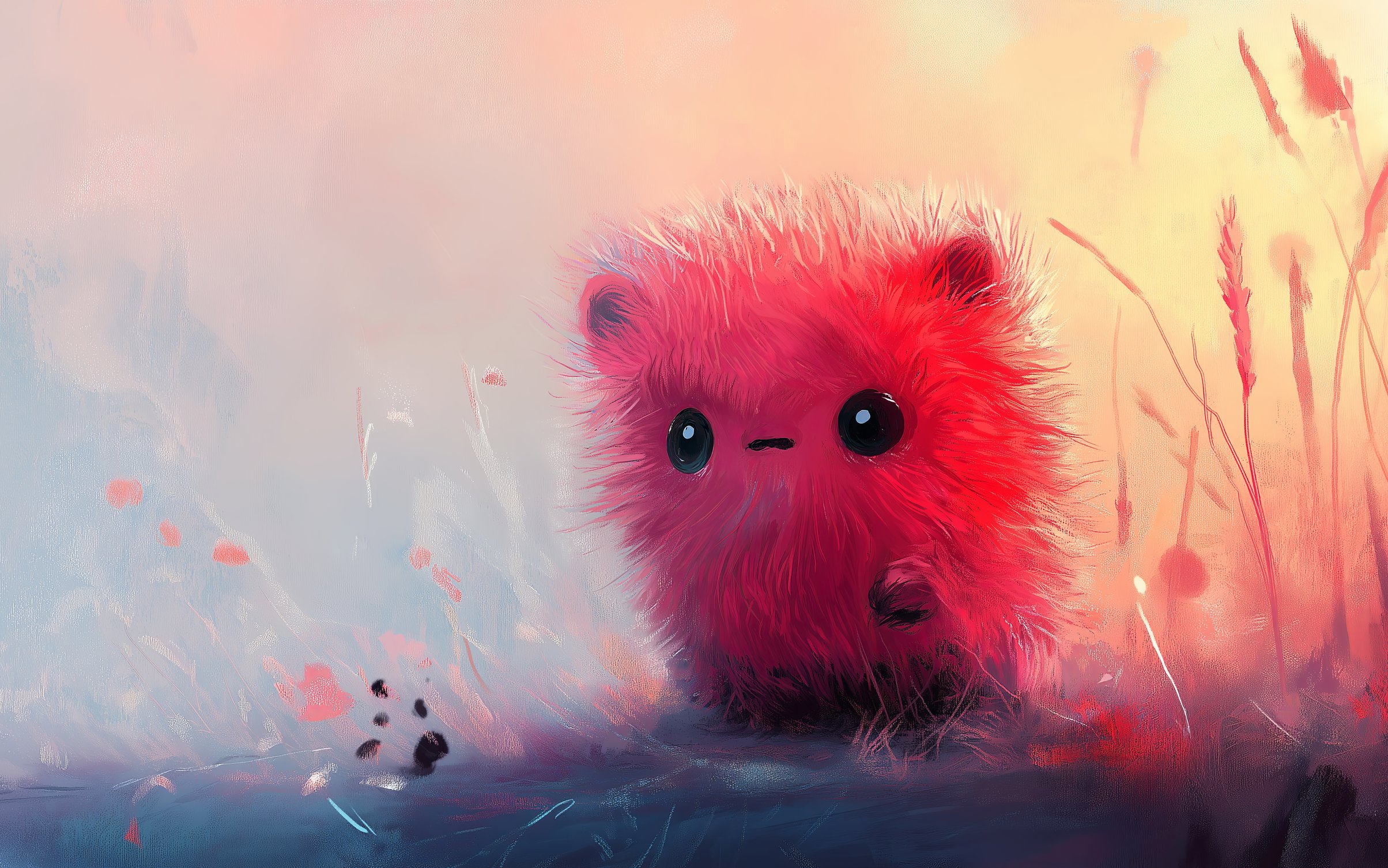 Small furry creature in a field - Wallpapers for MacBook Neo in 2408x1506 resolution