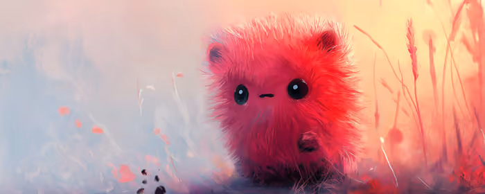 UltraWide 21:9 wallpapers (2560x1080): fantastic creature, fur, eyes, field