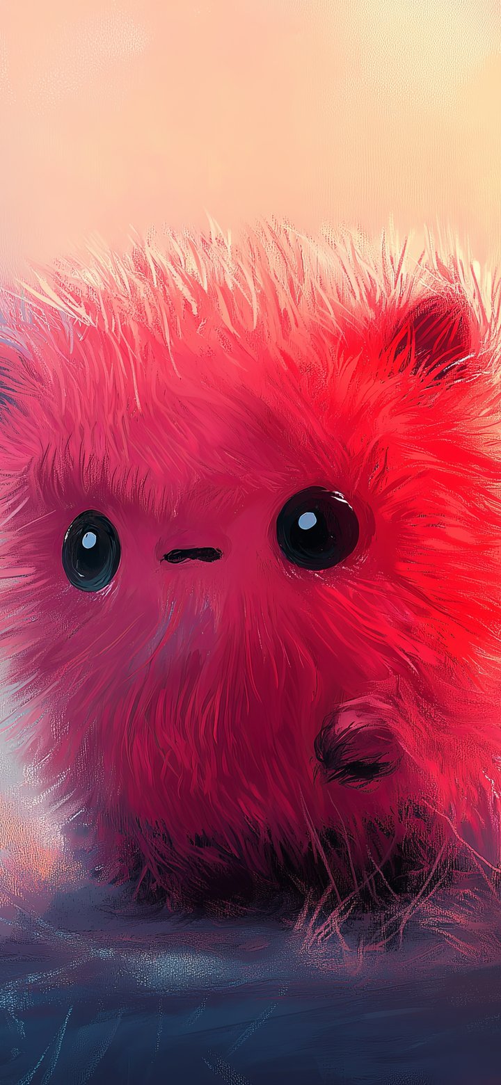 Small furry creature in a field - Wallpapers for Samsung Galaxy A11/A20e/A20/M11, Xiaomi Redmi 9A/9C, POCO C40 in 720x1560 resolution